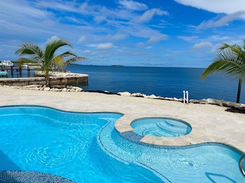 Enjoy our pool as you look at the beautiful Gulf waters.