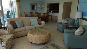 Smart TV, DVD player, books, video library -  Completely Renovated, Family-Friendly, Condo, On The Beach sleeps 10 (Panama City Beach)