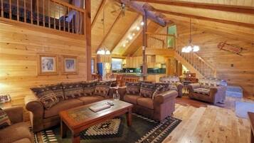 Smart TV, video games, DVD player, foosball