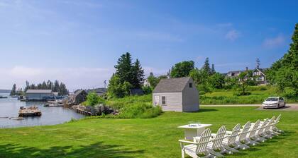 Dew Drop 4: Classic Waterfront Cape on the Harbor of Maine Coastal Village
