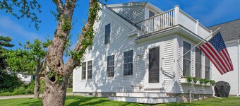 Dew Drop 4: Classic Waterfront Cape on the Harbor of Maine Coastal Village