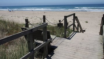 Na praia