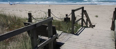 On the beach