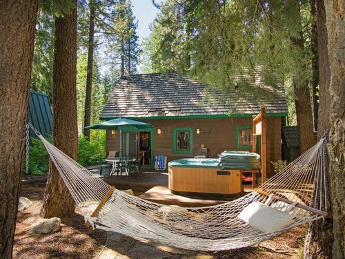 Big Water Pines, large yard w/hot tub, dog friendly, walk to beach and private pier by Tahoe Time VR