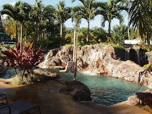 A heated pool