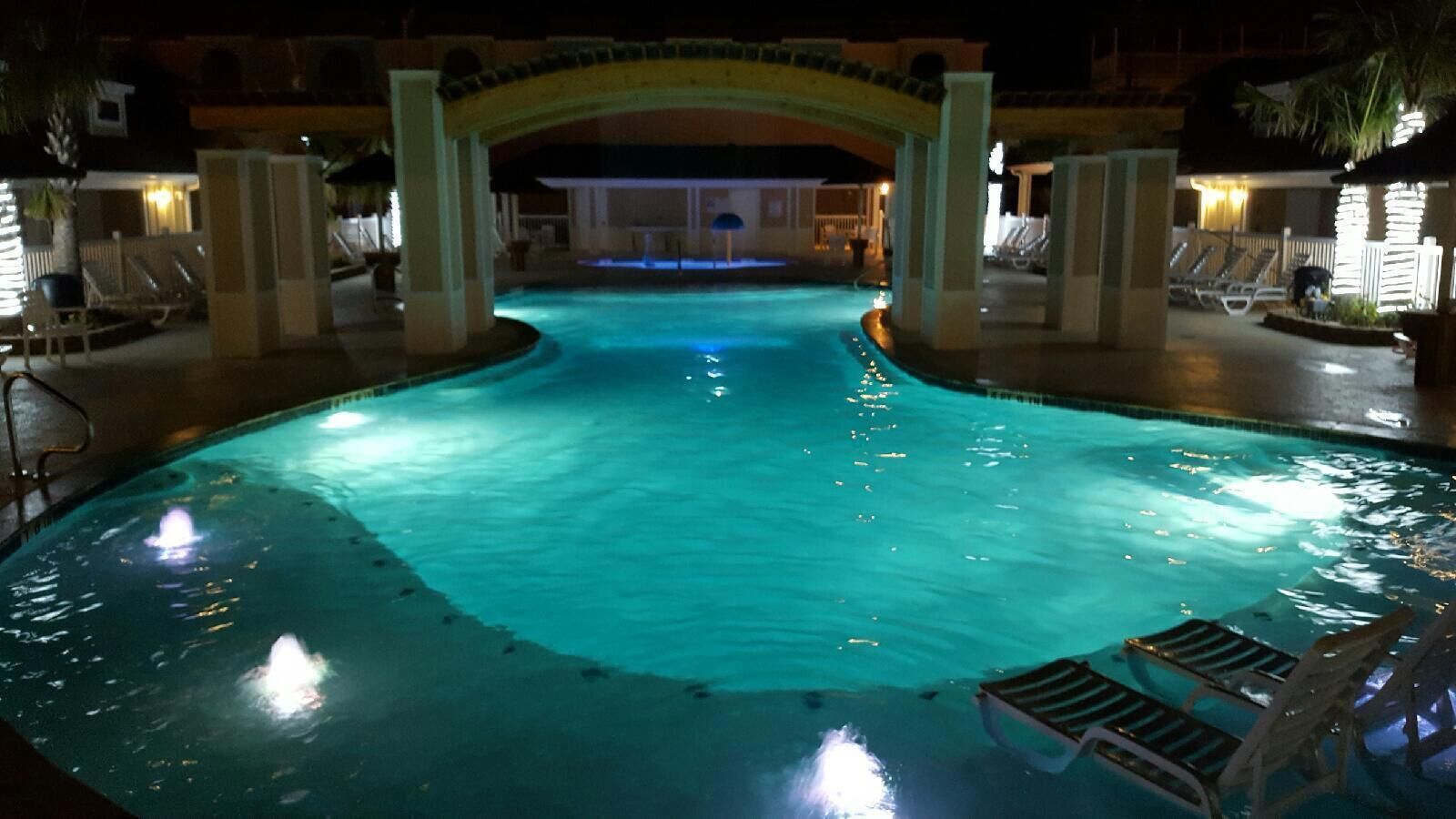 A heated pool