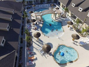 A heated pool