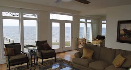 Contemporary luxury home with spectacular water vistas