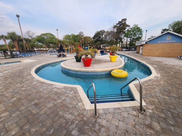 Indoor pool, outdoor pool