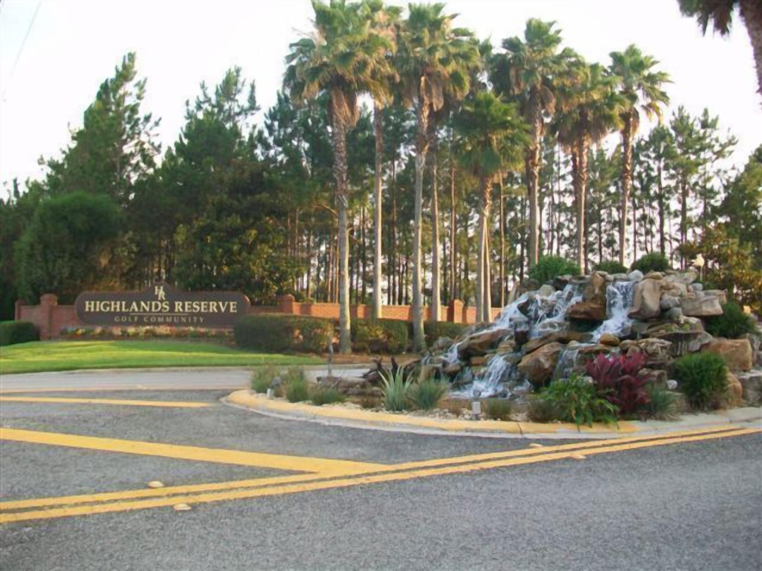 Highlands Reserve entrance
