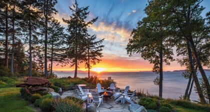 Rantahotellin mukautettu koti, 180 astetta kesäauringonlaskua ja auringonnousua, vuodepaikkoja 14