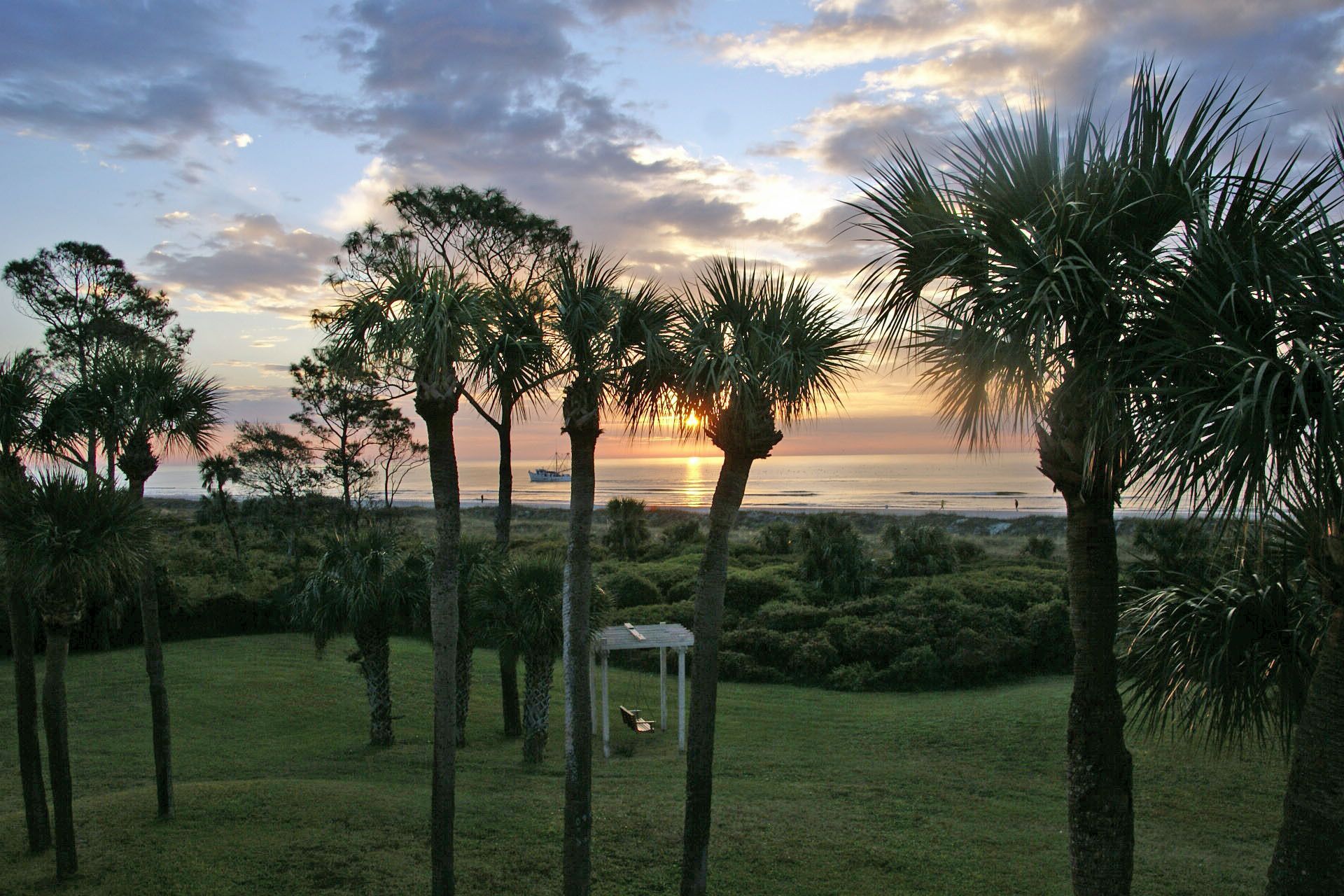 Sunrise from the balcony.
