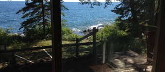 Lake Superior Cabin W/ Private, Walkable Solid Rock Shoreline