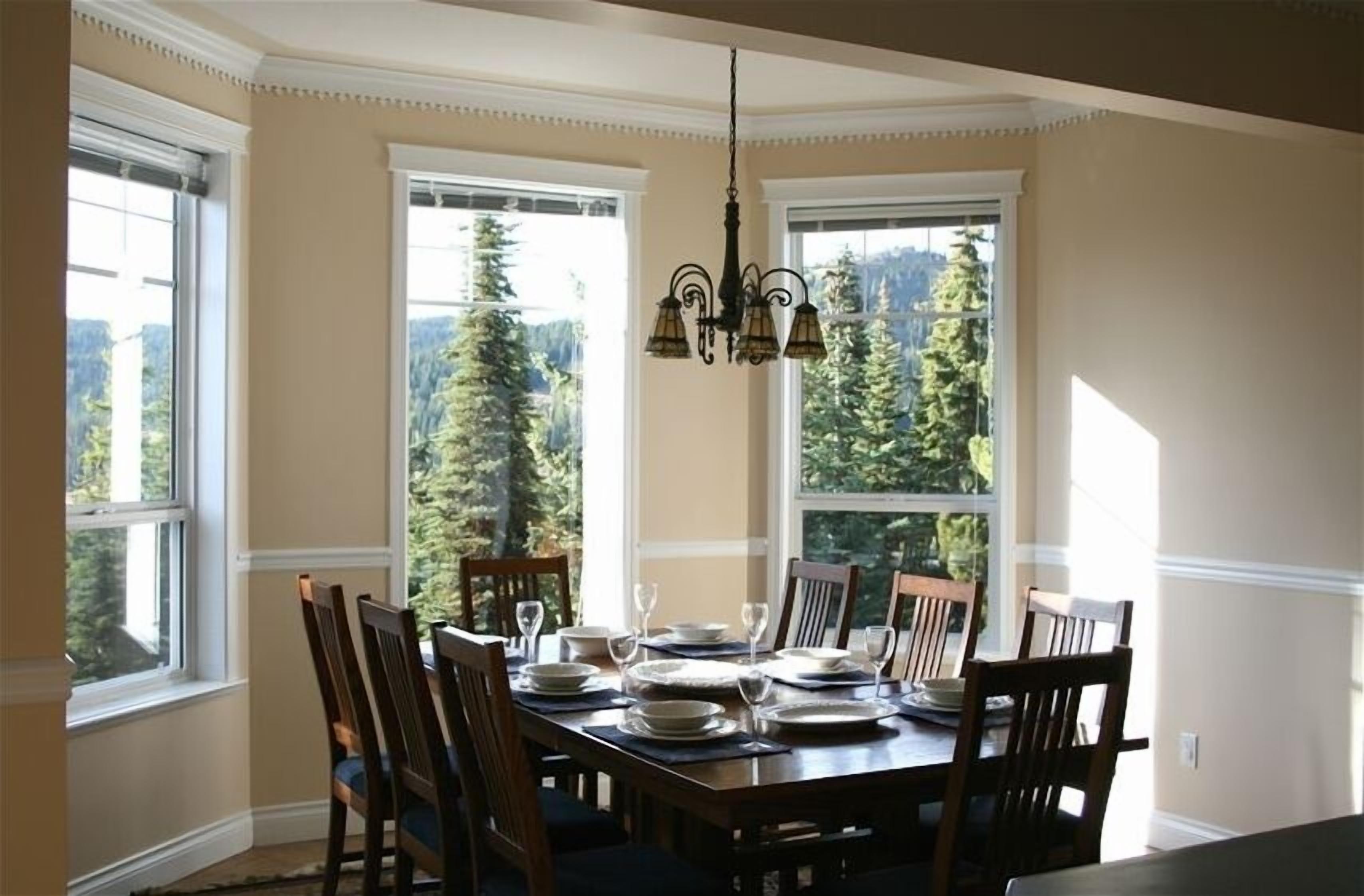 Dining room with a view