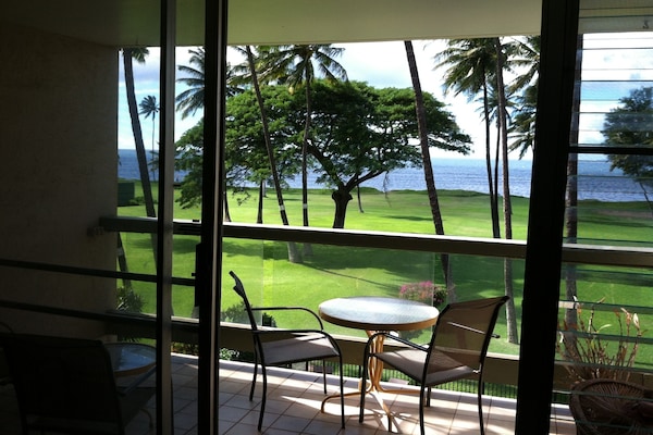 Patio with seating
