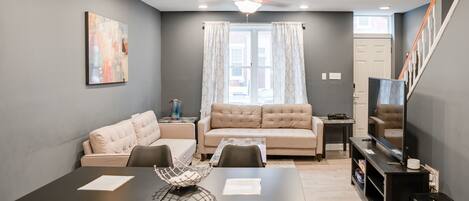 Smart TV, video games, DVD player