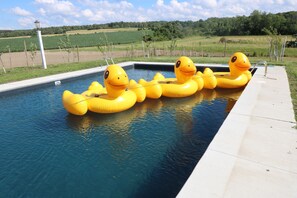 Outdoor pool, a heated pool - Private Estate in the Finger lakes, Heated Olympic pool. (Trumansburg)