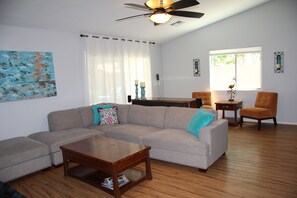 Smart TV, DVD player, stereo