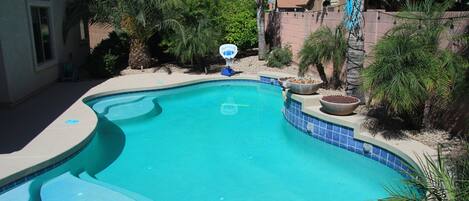 A heated pool