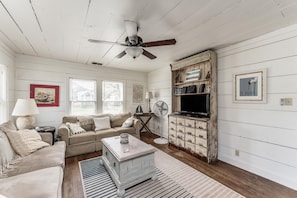 Älytelevisio, DVD-soitin, kirjoja, videokirjasto