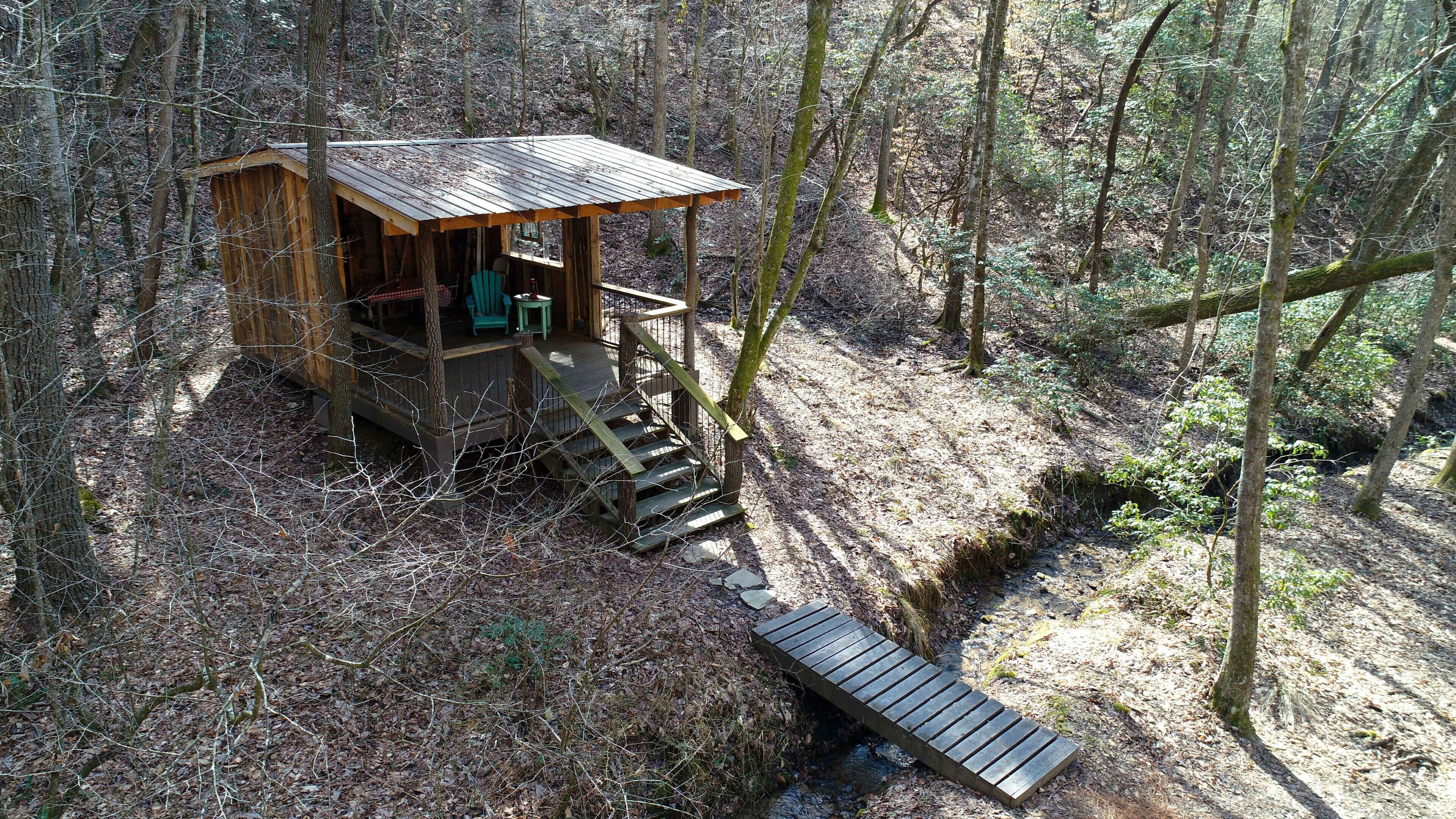 Your Toccoa River Cove! 12 acre private campsite with Adirondack shelter