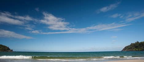 Sun-loungers, beach towels