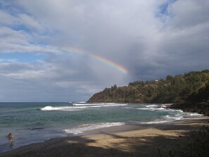 Sun-loungers, beach towels