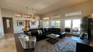 Smart TV, fireplace, DVD player, stereo - Desert Retreat - 4BR/3BA Heated Pool & Spa - Recently Renovated - Monthly Rental (Scottsdale)