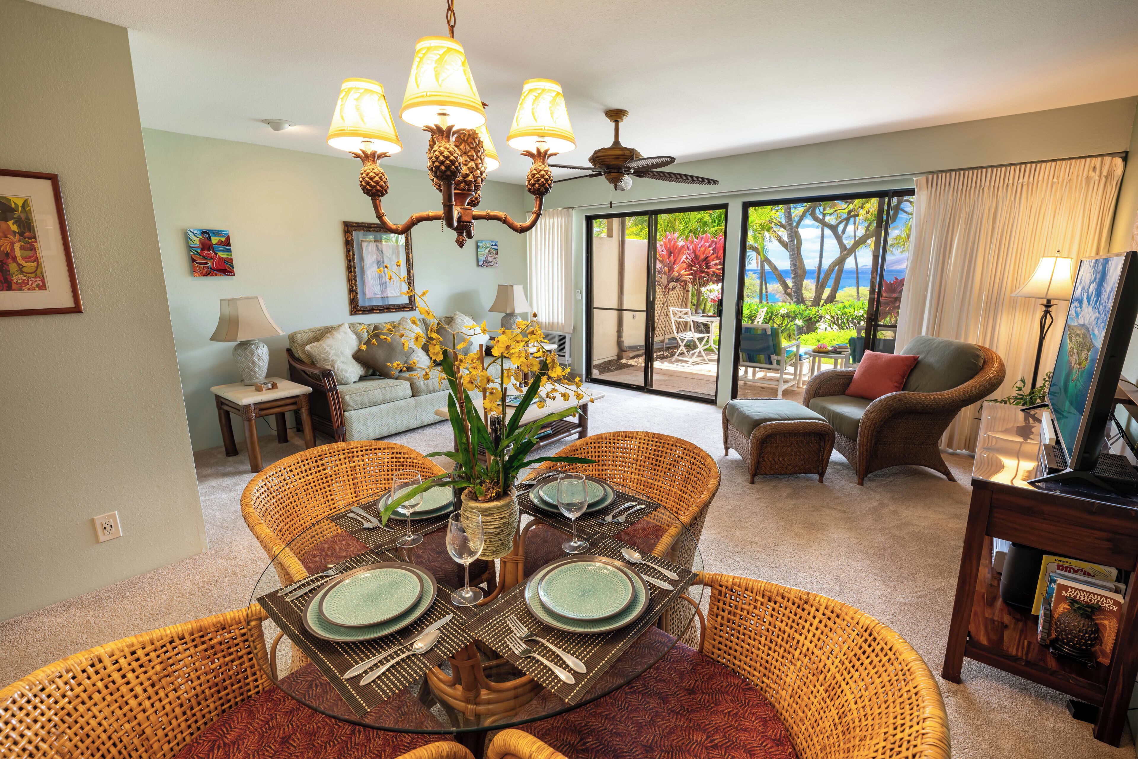 Front Row! 1 bd/2 ba with big ocean Views! Maui Kamaole A110