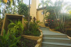 Stairway leading to house