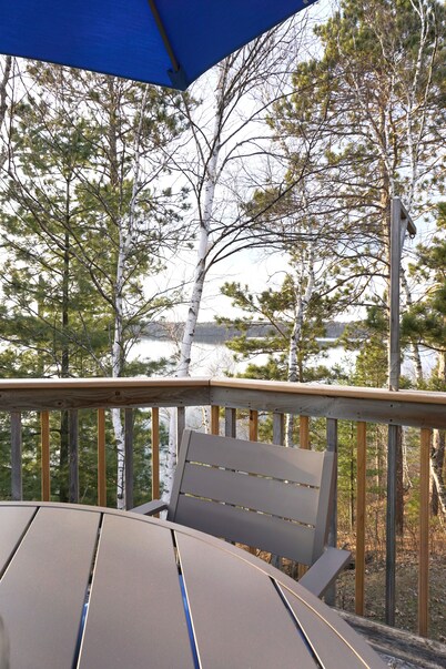 Escape to this private, charming, up north cabin overlooking 8th Crow Wing Lake