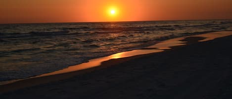 Beach nearby, sun-loungers