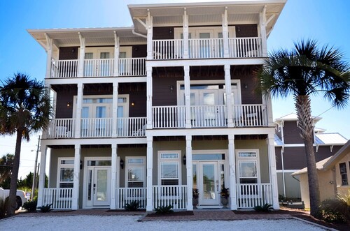 Valmiina vuonna 2019 Luxury Beach House: 3 king-vuodetta, vuodepaikkaa, lämmitetty yksityinen allas - 5 