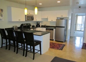 Fridge, microwave, oven, stovetop - Cozy Ski in/Ski Out Condo Near Main St.  in Old Town Park City (Park City)