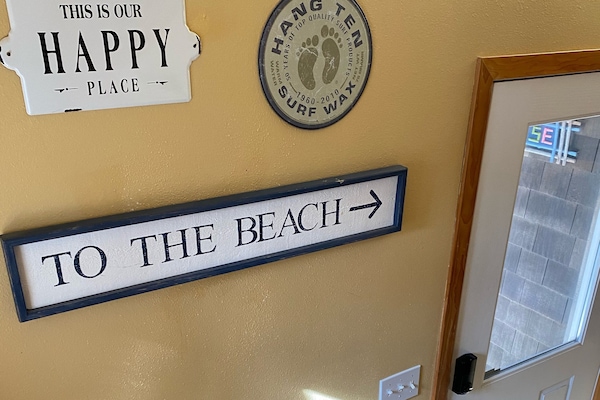 Beach decor to make you feel at home.