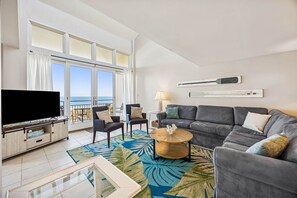 TV, DVD player, books, video library - Elevated Beach Walker Villa with Beautiful Views! (Fernandina Beach)