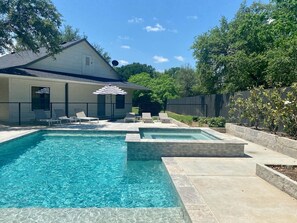 Outdoor pool - Secluded Country Retreat with Boutique Hotel Vibes plus Pool/Hot Tub sleeps 50+ (Crawford)