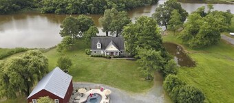 Family-Friendly Waterfront Retreat w/ Pool, Dock, Firepit & Game Room
