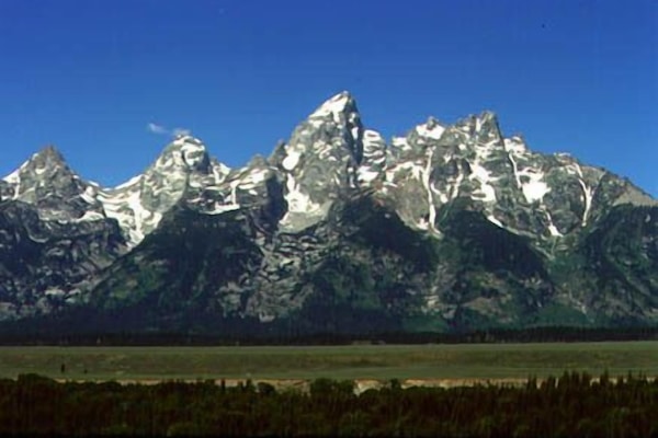 View of the Teton Range from near the picnic table. (Photo by Daryl Gibson)