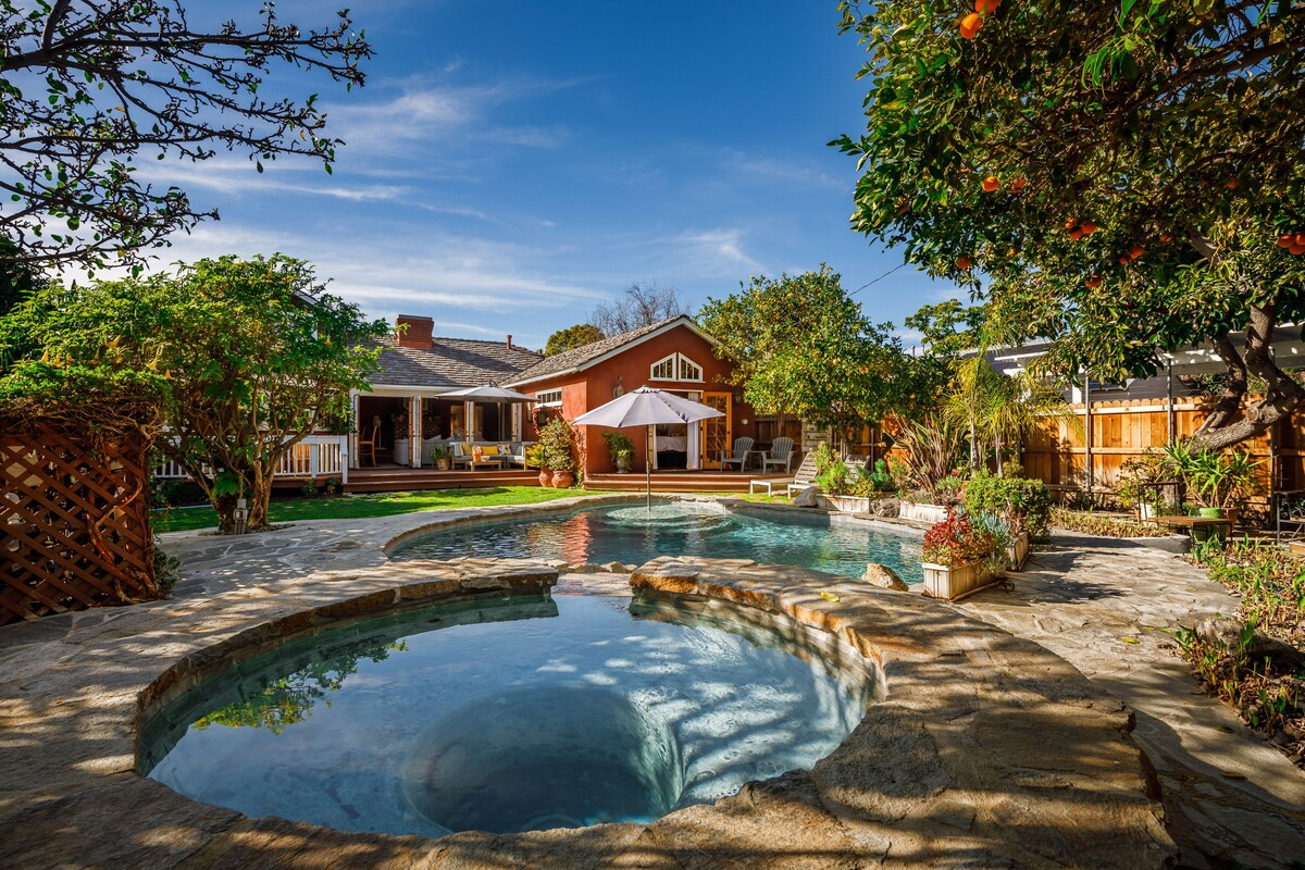 Premium Pool SoCal Spa Retreat Orchard Private R&R LA Near Universal Hollywood