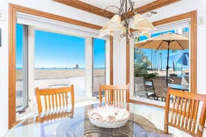Dining - Picture-Perfect Oceanfront Vacation Home | Custom Details Throughout | Wrap-Around Patio (Newport Beach)