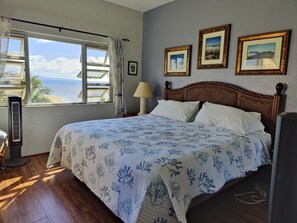 2 bedrooms, in-room safe, iron/ironing board, travel crib