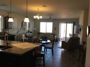Smart TV, DVD player, table tennis, books