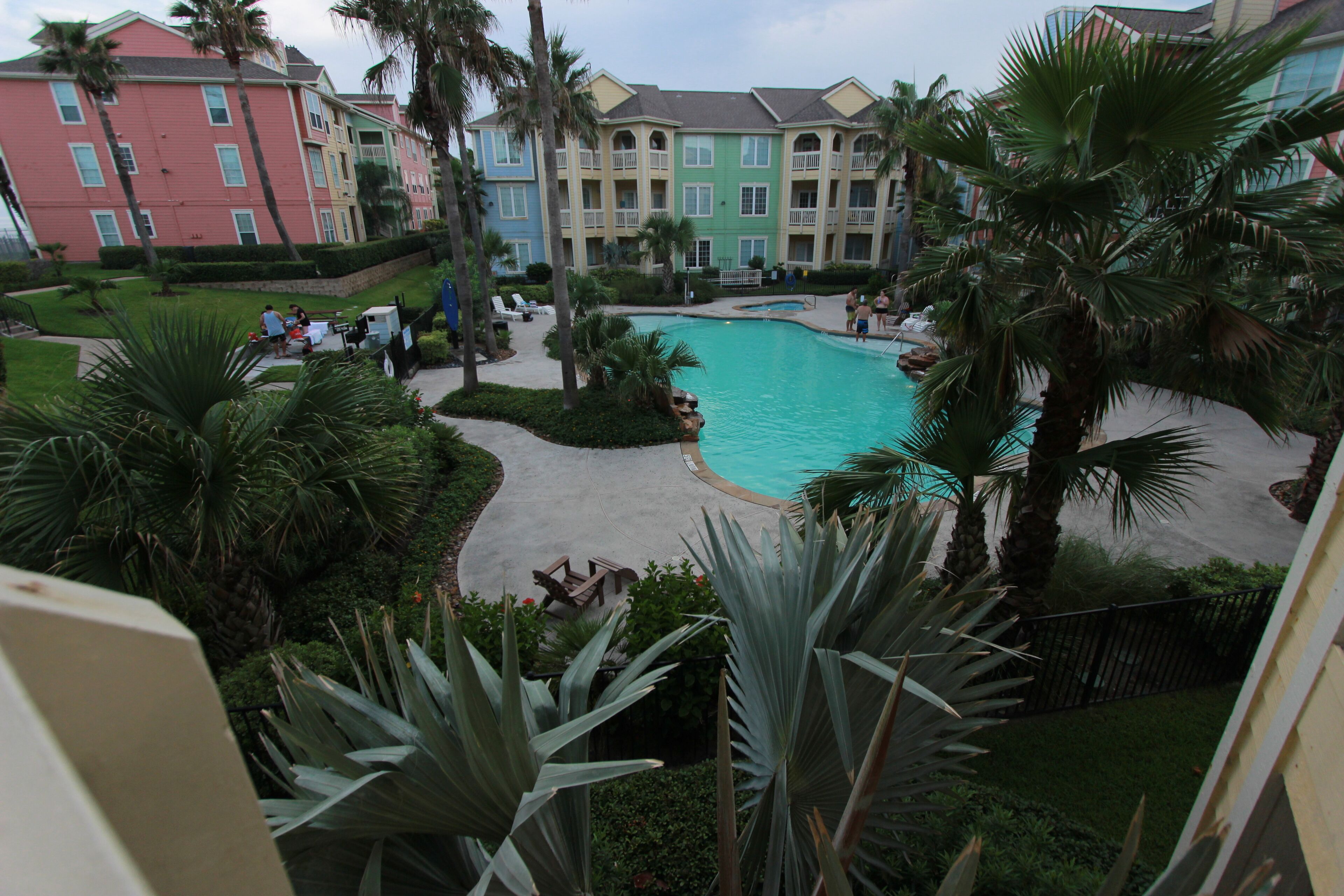 View of lagoon pool from our balcony 