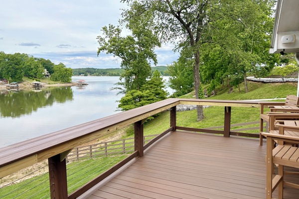 New composite decking and bar top