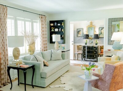 Featured in Athens Magazine for its colorful interior and unique art collection.