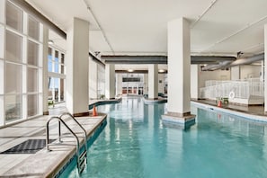 Indoor pool, a heated pool