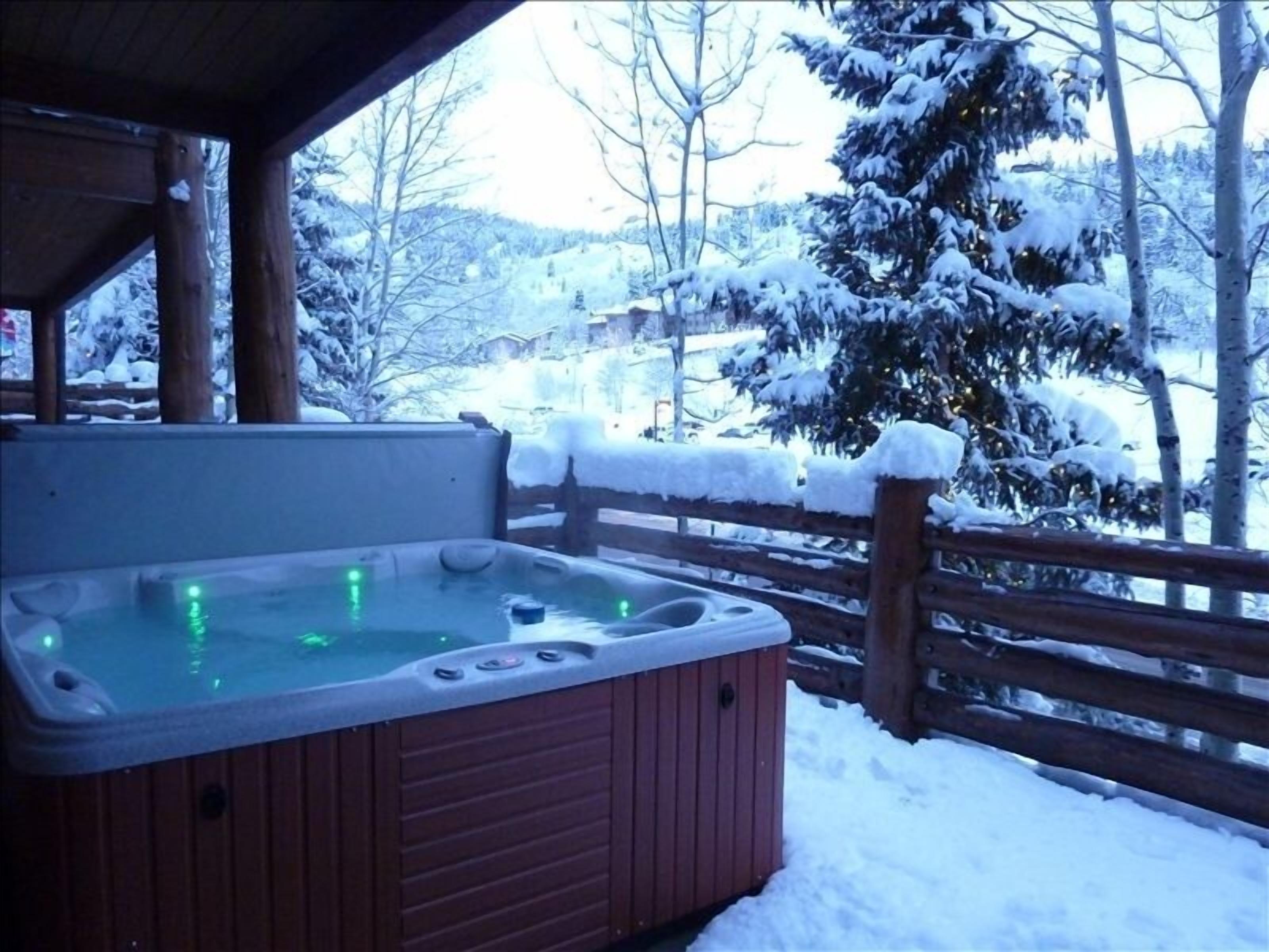 New kitchen! Master Bath Renovation! Private hot tub. Walk to lifts.