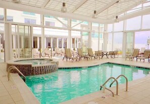 Indoor pool, a heated pool