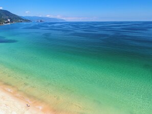 On the beach, sun-loungers - Luxury  Villa on the Best Swimming Beach in Puerto Vallarta w/ Full Staff & Pool (Puerto Vallarta)